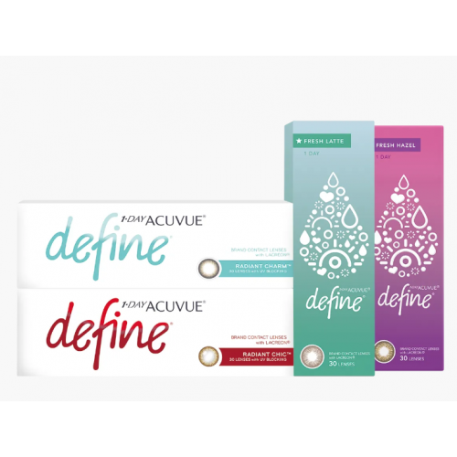 安视优®Define系列彩色美瞳日抛隐形眼镜30片装